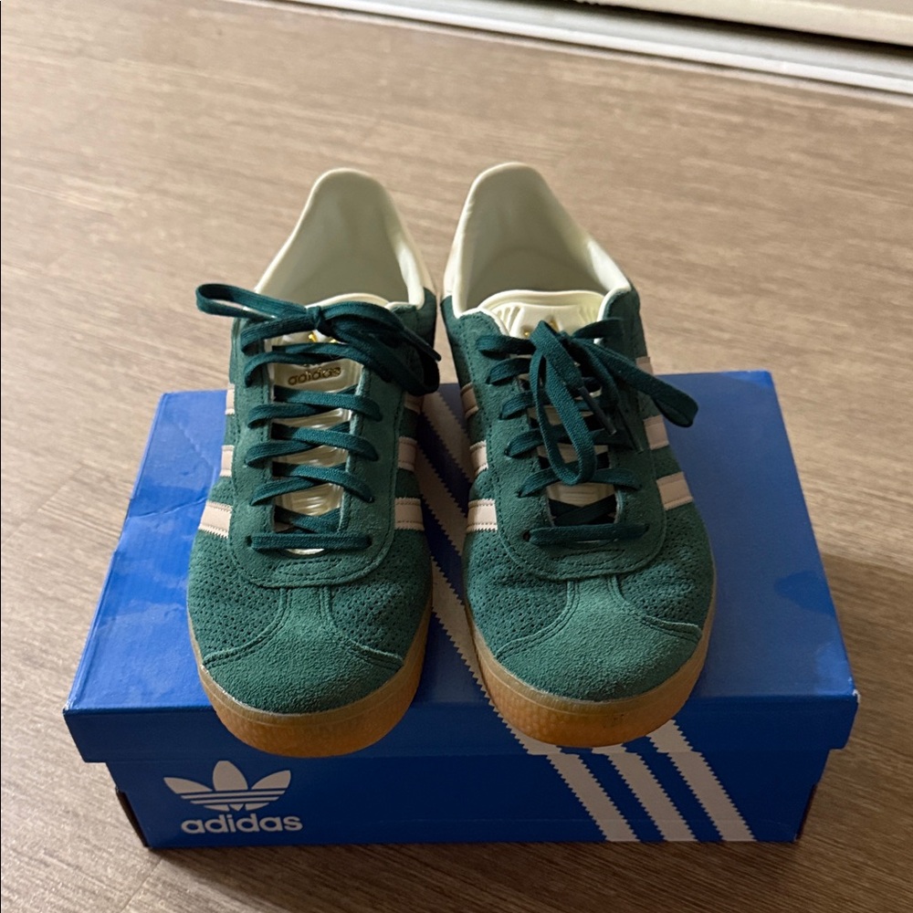 Adidas Forest Green Suede Shoes